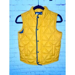 Gymboree Yellow Quilted Puffer Vest Kids Medium 7 8 Winter Outerwear